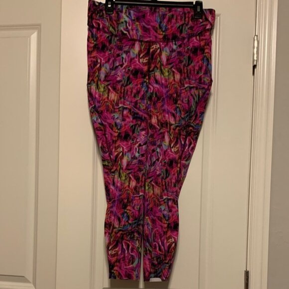 lululemon athletica Pink Multicolor Leggings, Size 12, Excellent Condition - Picture 1 of 7